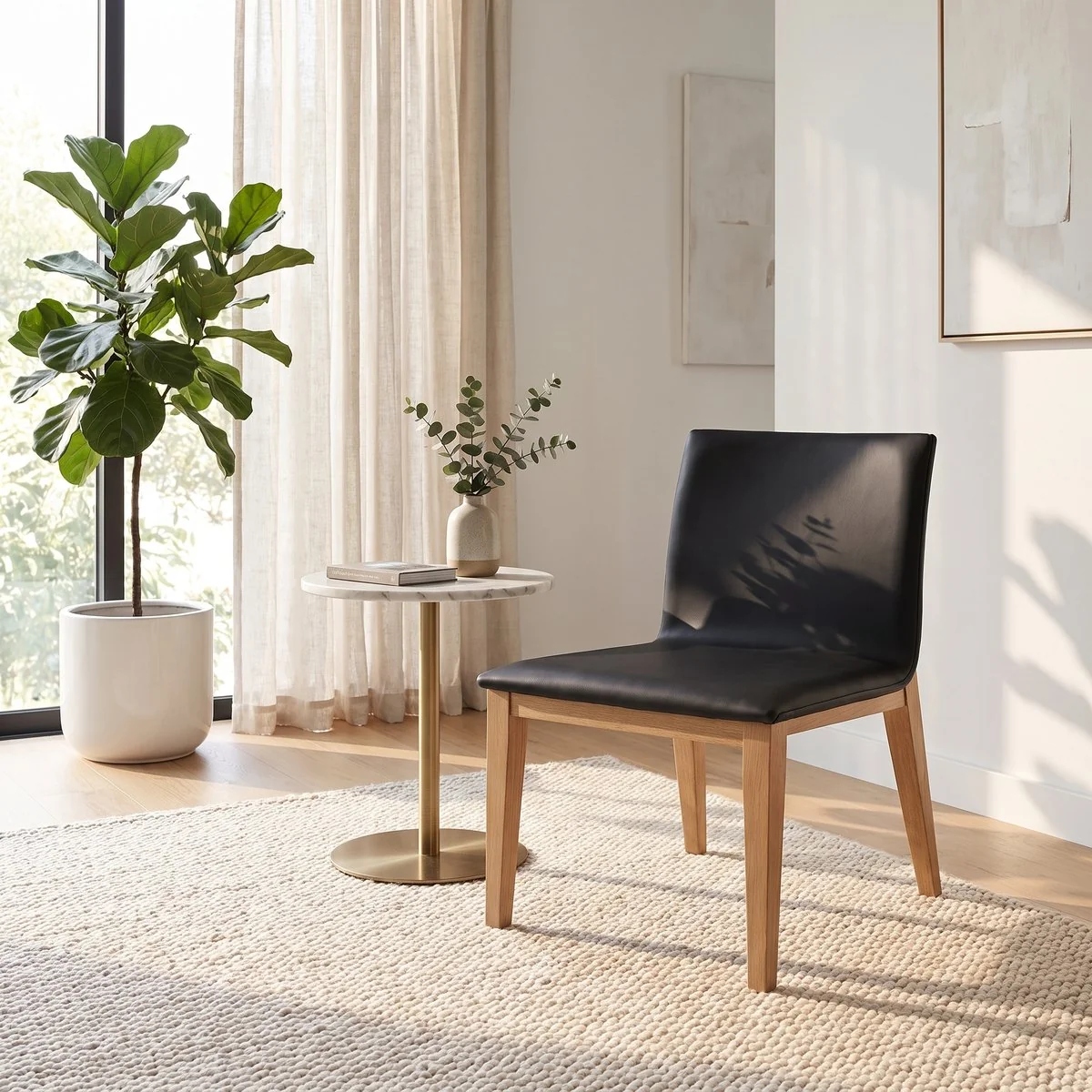 Arcen Dark Walnut Dining Chair