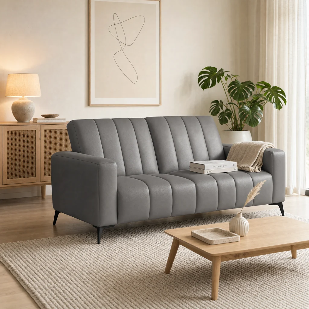 Knight Elite Power Recliner Leather Sofa with Motorised Headrest