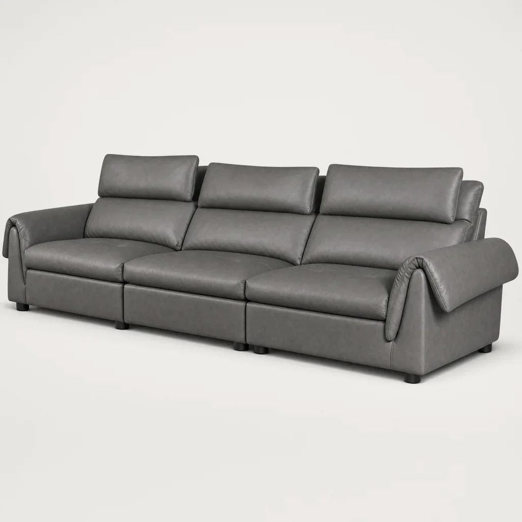 Knight Serene Milk-Wax Leather Sofa
